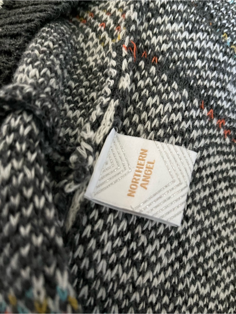 Anthropologie Northern Angel Cardigan Sweater Womens M Aztec Boho Long Duster - Picture 3 of 7